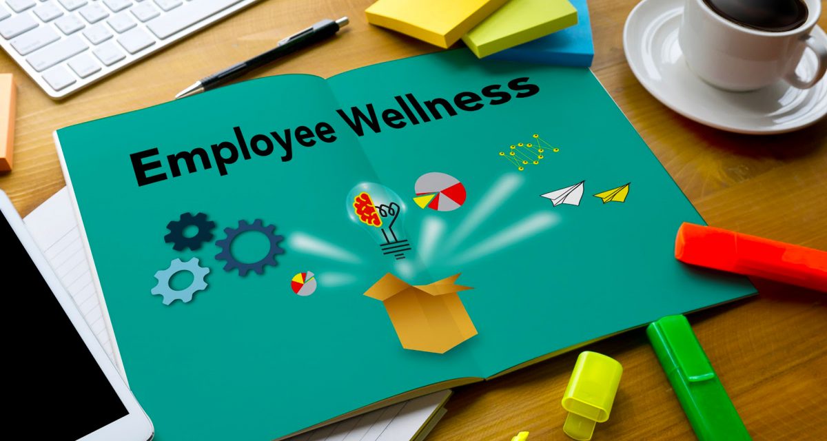 Employee Wellness program and Managing  Health and program Business team hands at work